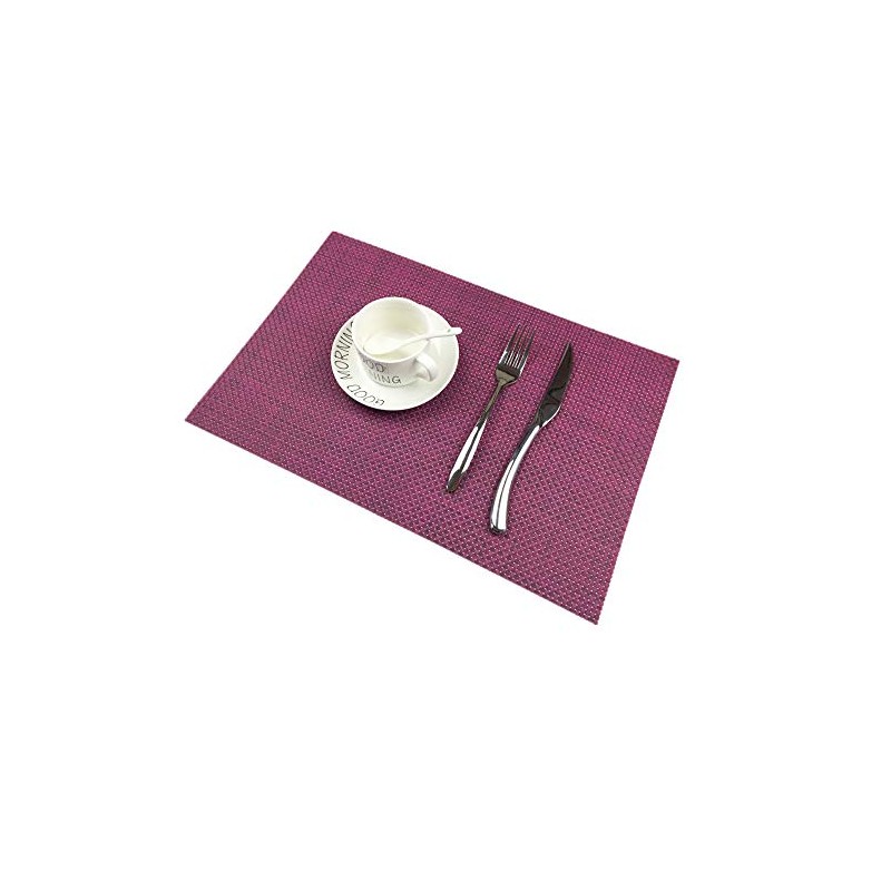Addfun®Table Mats(Set of 4),Premium Washable High Quaity Non-Slip Insulation PVC