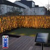 Solar Powered Curtain Lights 33ftx 3ft 500 LED Outdoor Curtain