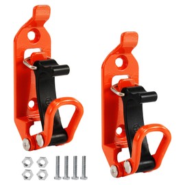 Pack of 2 Shovel Brackets for Roof Racks, Orange Roof Rack Accessories, Wall Mounting Brackets, Roof Rack Clamps with Screws, Nuts, Roof Rack Fixings for Trucks, Cars, Boats