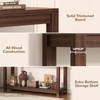 Besiost 47" Farmhouse Wood Entryway Table Narrow Console Table with