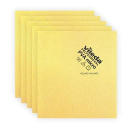 Vileda Professional PVA Microfibre Cloth | All Purpose Cleaning Sponge | Shiny Streak Free Results | Synthetic Chamois Leather | Ideal for Hard Surfaces | Smooth