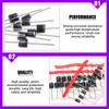 Swpeet 70Pcs 7 Types of Schottky Rectifier Diode Kit, Including