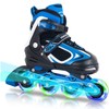 MammyGol Adjustable Boys Inline Skates for Kids with Light up