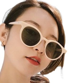 88flix Korean Women's Sunglasses, Large, Hip Hop, Driving, Outdoor, UV Protection, UV Protection, Driving, Retro, beige