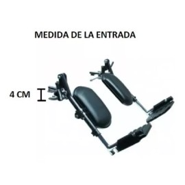 Eko-Mobility Par De Eleva Piernas Para Sillas De Ruedas Acabado Cromo