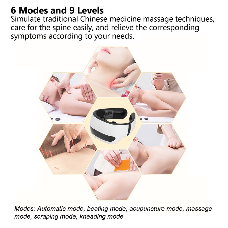 Electric Pulse Neck Massager Hot Compress Pulse Electric Cervical Spine