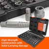 UYECOVE 40 Pcs Screw Extractor Set, 2-in-1 Hex Head Multi-Spline