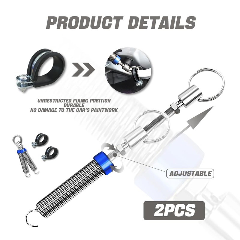 Wedcool 2PCS Vehicle Trunk Lifting Spring, Car Trunk Lid Spring,