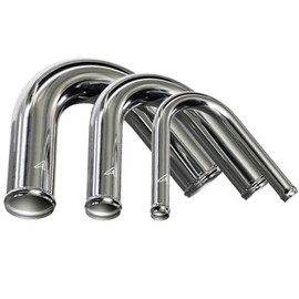 19mm (0.75 Inch) OD 135 Degree Aluminium Elbow Pipe Universal Polished Tube