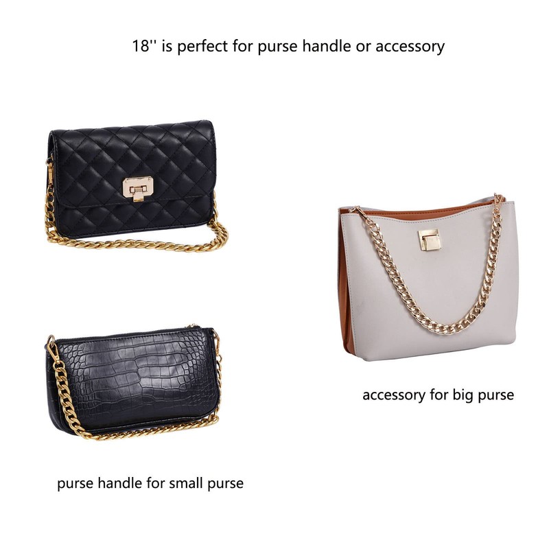 Xiazw Medium Size Fabulous Metal Shoulder Crossbody Purse Strap Handle