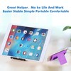 HZZADZXW Cell Phone Stand for Desk, Foldable and Adjustable Multi-Angle
