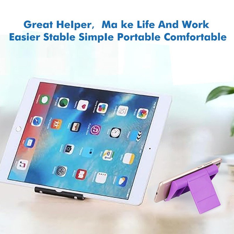 HZZADZXW Cell Phone Stand for Desk, Foldable and Adjustable Multi-Angle