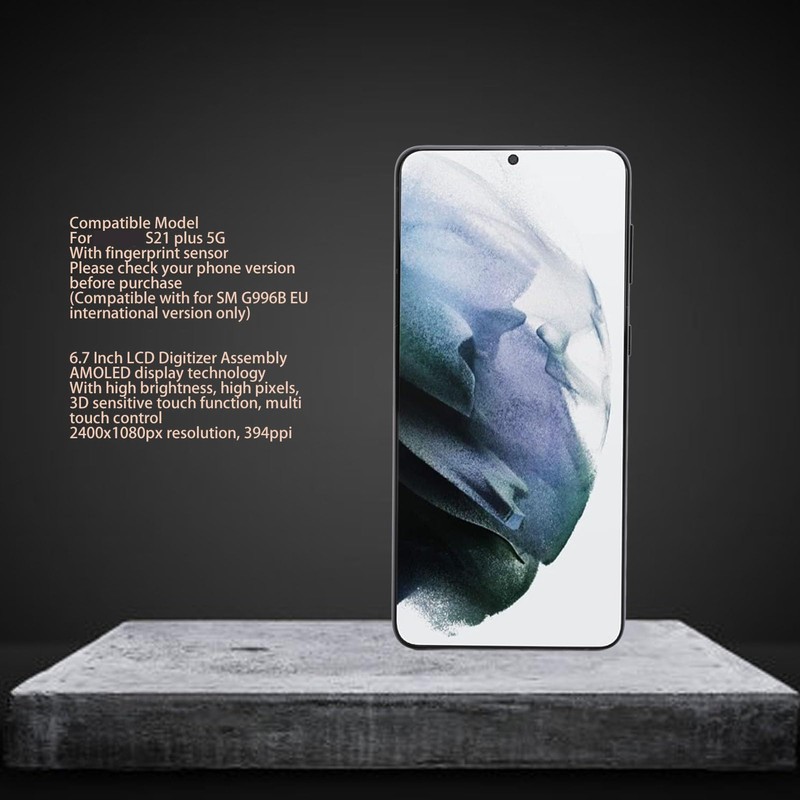 Pomya Reemplazo de Pantalla para S21 Plus 5G, Conjunto de