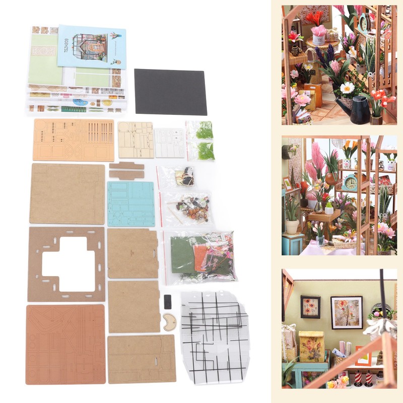 DIY Miniature Dollhouse Kit 1:24 Scale Dollhouse Puzzle Toy for