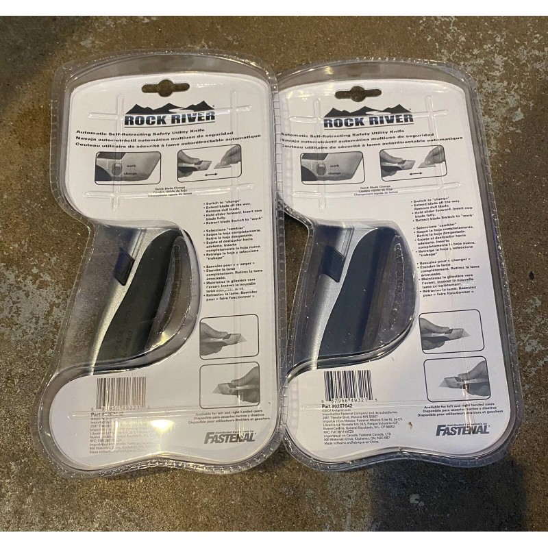 Rock river 2pc Rock River Fastenal Safety Utility Knife New