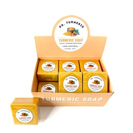 Turmeric Soap Bar | Face & Body Cleanser | Moisturizing | Lathering | Deep Cleansing | Evens Skin Tone | Refreshing Scent | Radiant Skin| 12 Pack