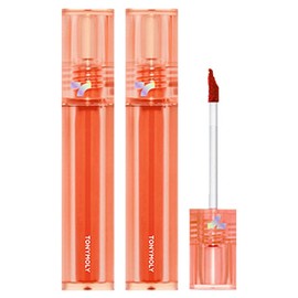 Tony Moly Perfect Lips Shocking Lip, S01 Orange Shocking, 2 pcs / 토니모리 퍼펙트 립스 쇼킹 립, S01 오렌지쇼킹, 2개