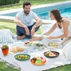 Worephu Lightweight & Unbreakable Dinner Plates Set of 6, Reusable