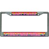 Fantasy Football I Suck Last Place Rainbow Chrome License Plate