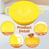 10 Pack 6-inch Mini Plastic Colander, BPA-Free Kitchen Dishwasher Safe