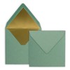 50 square envelopes - 15.5 x 15.5 cm, kraft paper