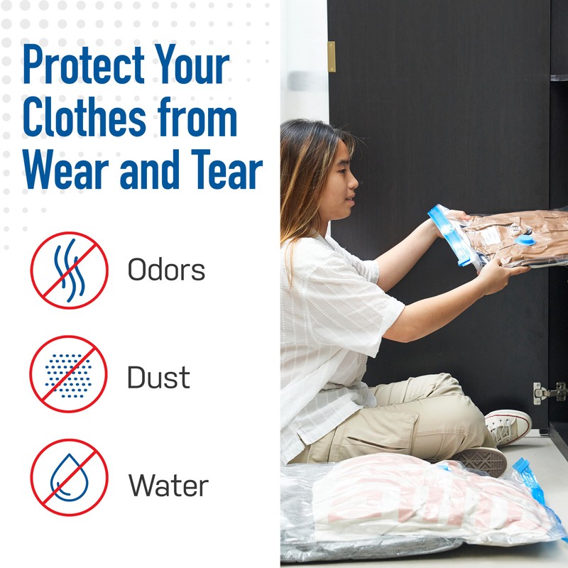 Spacesaver Vacuum Storage Bags with Hand Pump - Vacuum Seal