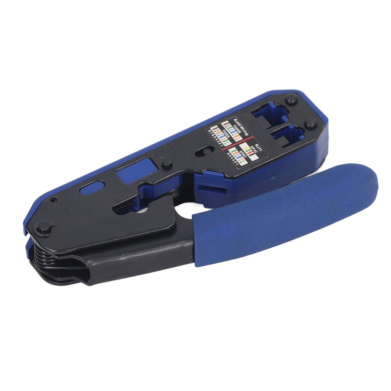 RJ45 Crimping Tool Kit Network Cable Ethernet Jack Pass Through