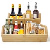 MinBoo Bamboo Stackable Pantry Storage Bins Potato and Onion Storage,Fruit