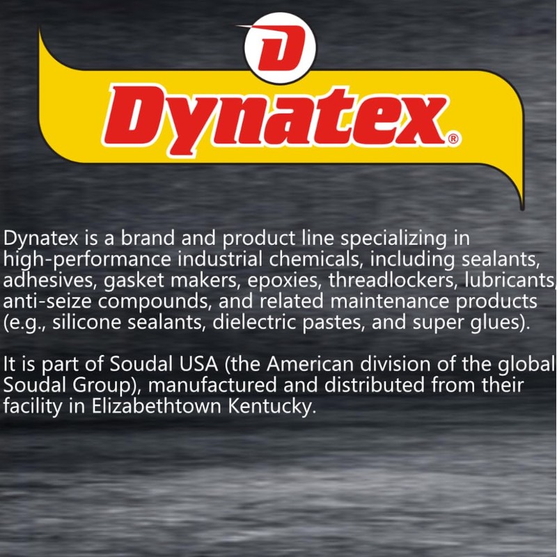 Dynatex 143384 Industrial Grade Silicone Sealant, Aluminum, Marine Caulk, 300ml