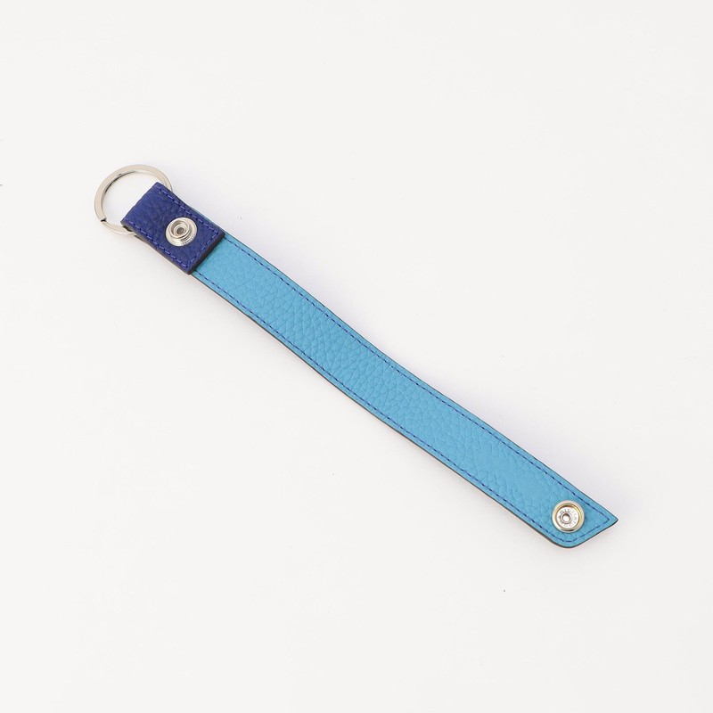 Com Size M 95-10WI01-204 Shrink Leather Key Chain, Blue ×