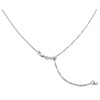 JewelryWeb 925 Sterling Silver Italian 24-inch Rhodium-plated Adjustable Chain Necklace