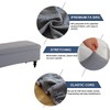 FUANGUI Ottoman Cover Stretch Storage Ottoman Bench Slipcover Printed Folding