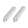A ABSOPRO Rear Foot Pegs Footrests Silver for BMX MTB