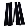 RONTCOS 6pcs Gloss Black Pillar Post Door Window Trim Cover