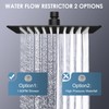 KINLIV 8 Inch Rain Shower Head Matte Black - All
