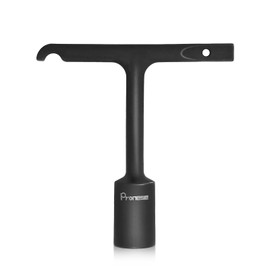 Pronese Penta Wrench with T-Handle,Heavy Duty Lineman Wrench made by CrMo steel,the key for Pentagon Curb Boxes