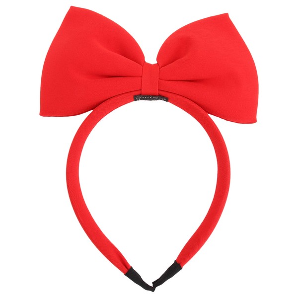 Frcolor Mädchen Haarband mit Schleife, Weihnachts-Haarband, große Schleife, Rot