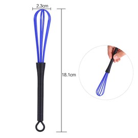 Fdit Kitchen Whisk, 5PCS Plastic Salon Hand Whisk Hair Color Dye Cream Whisk for Mixing Baking Whisking Beating Frothing Stirring