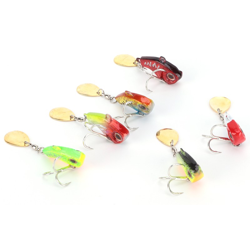 Metal Mini VIB with Spoon Trout Fishing Lure 9g Sinking