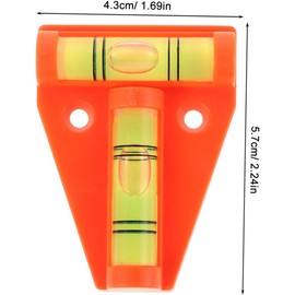 Flycppo Dart Spirit Levels 4 Pieces RV T Level Bubble Leveling Device,T-Type Bubble Spirit Levels Caravan Leveller Device,Spirit Leveling Tool for Measuring