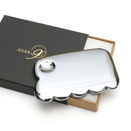 OVER-9 Terahertz Ore Cassa Plate, Home Esthetic, Beauty Goods, Small Face, Acupuncture Presser, Natural Stone, Saw Type (1), 3.1 inches (80 mm)