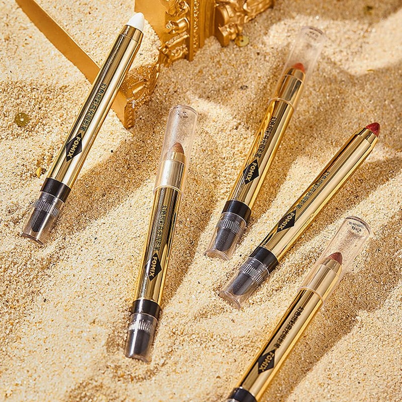 FOMIX Sparkling Eyeshadow Stick Eyeshadow Pencil, Waterproof, Shining Eyeshadow Eyeshadow