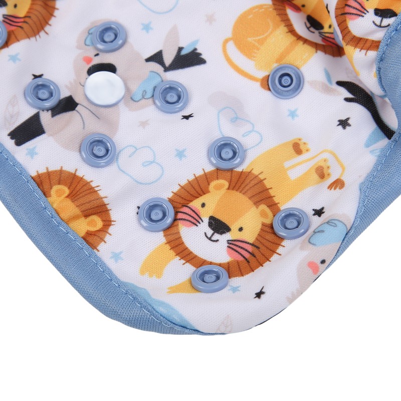 6pcs Baby Cloth Diaper Newborn Cute Pattern Waterproof Adjustable Breathable