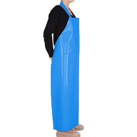 ELEBOX Waterproof Oil Proof Bib Apron Utility Apron Chemical Resistant Apron with Sleeve Work Apron Ultra Lightweight