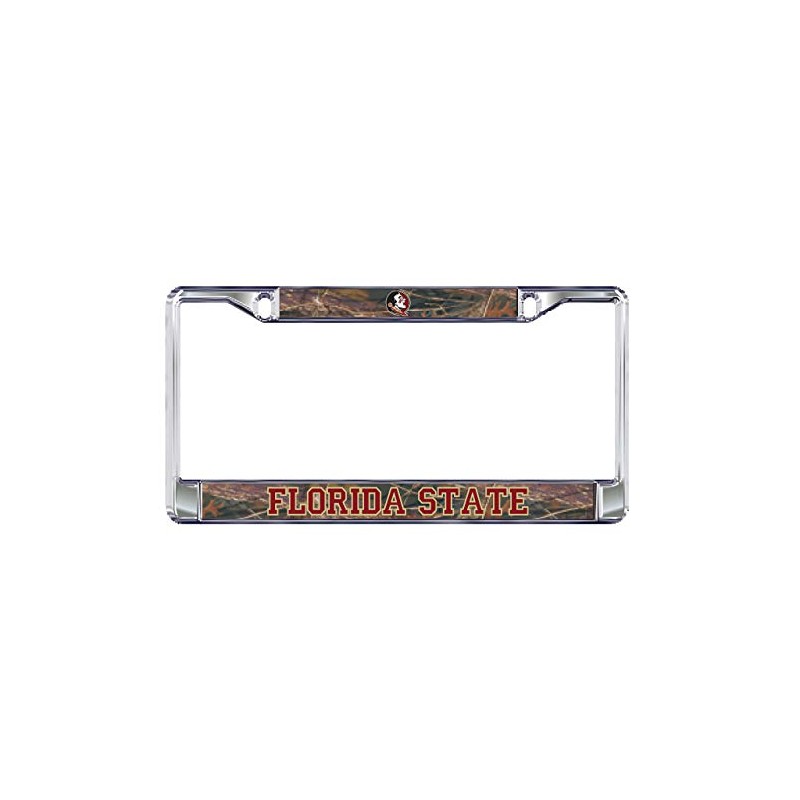 Florida State Seminoles Plate Frame (DOMED CAMO FSU PLATE FRAME
