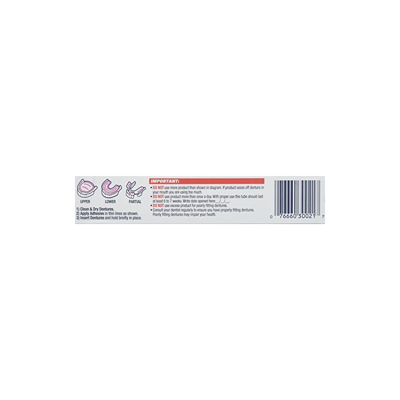 Fixodent Control calcomanía Tamaño 2z