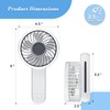 Athena Collection Small Portable Handheld Fan, Mini Personal Pocket Fan