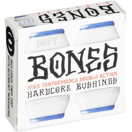 Bones Hardcore Soft Skateboard Bushings - White