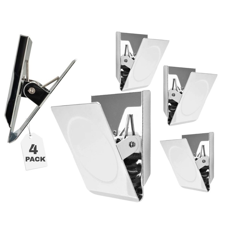 1InTheOffice Strong Magnetic Metal Clips, Heavy Duty Metal Magnetic Clips