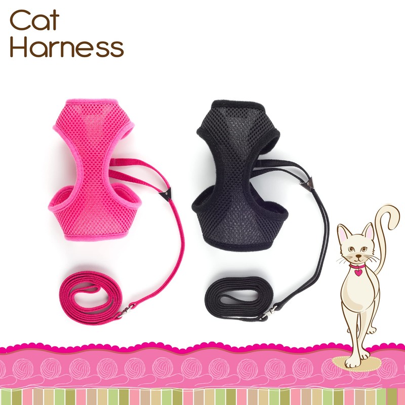 Ancol Soft Mesh Cat Harness and Lead Set. MEDIUM/ 15